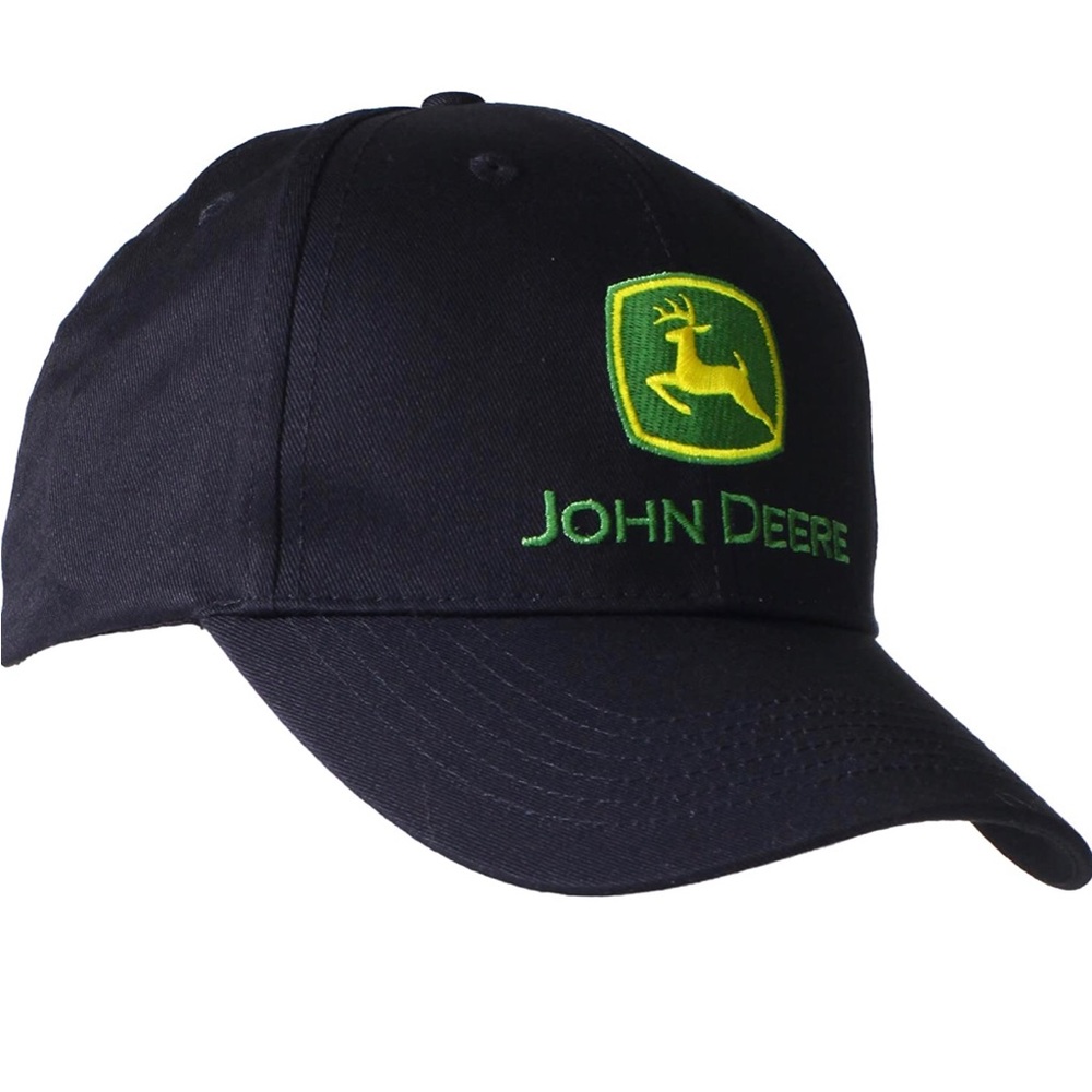 NEW JOHN DEERE Hat Cap BLACK UNISEX Men’s NWOT